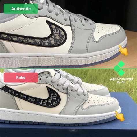 dior jordan low fake vs real|dior jordan 1s forged.